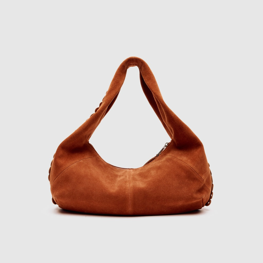 NUNOO NB SMALL ALMA SCALLOP SUEDE en color MARRON (5)