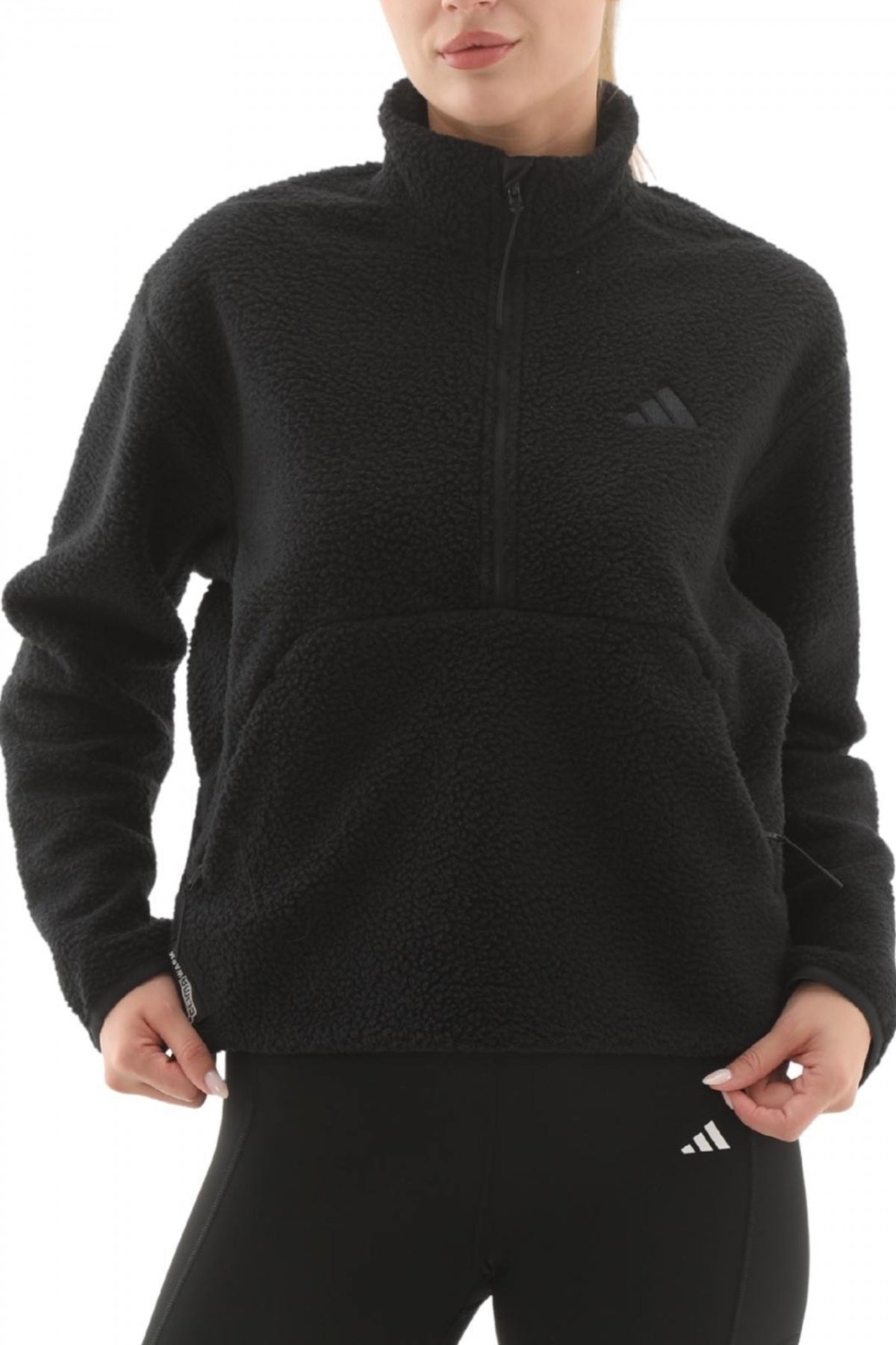 ADIDAS W CT FLEECE HZ en color NEGRO (1)