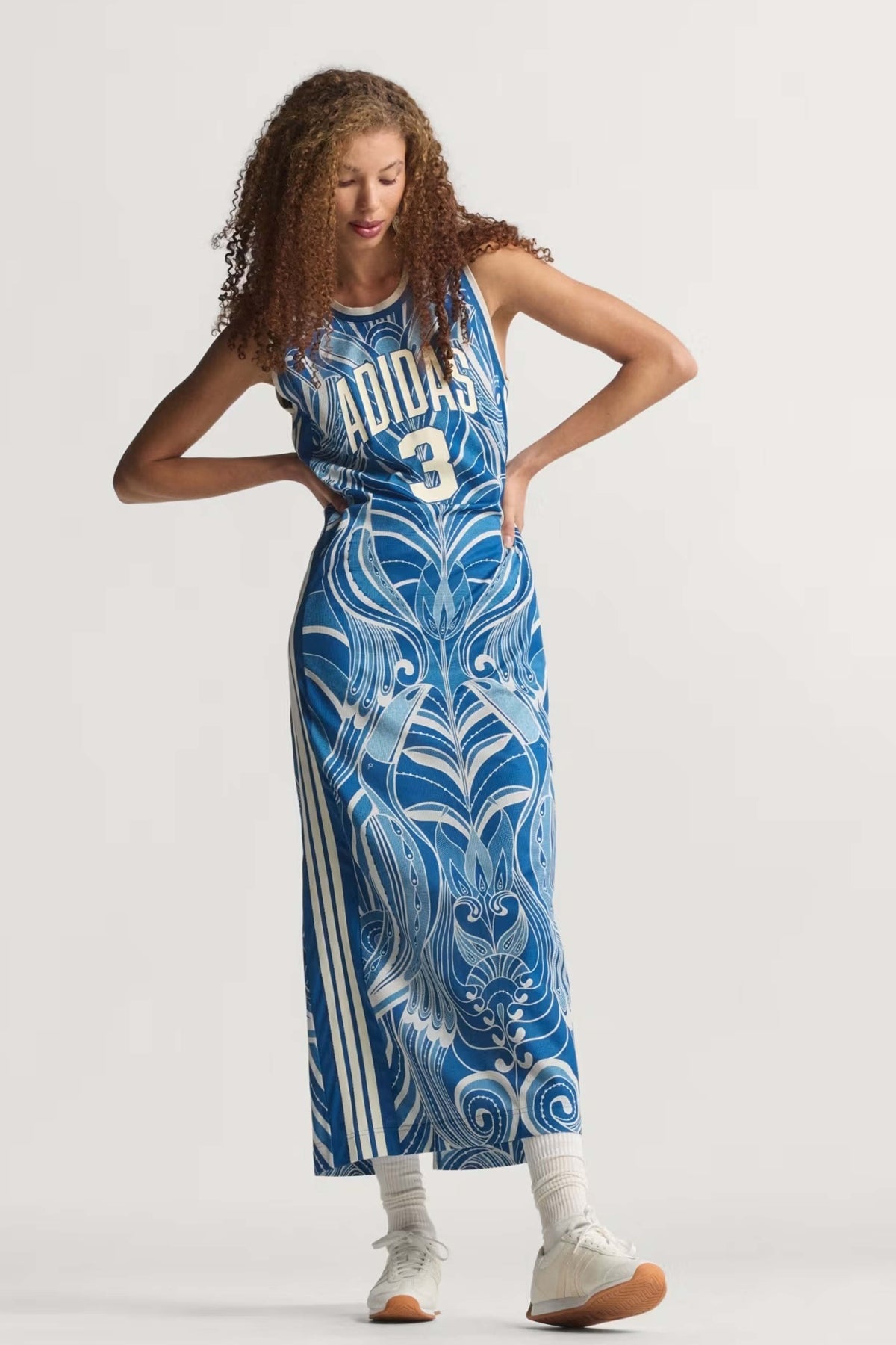 ADIDAS FARM PRM DRESS en color AZUL (1)
