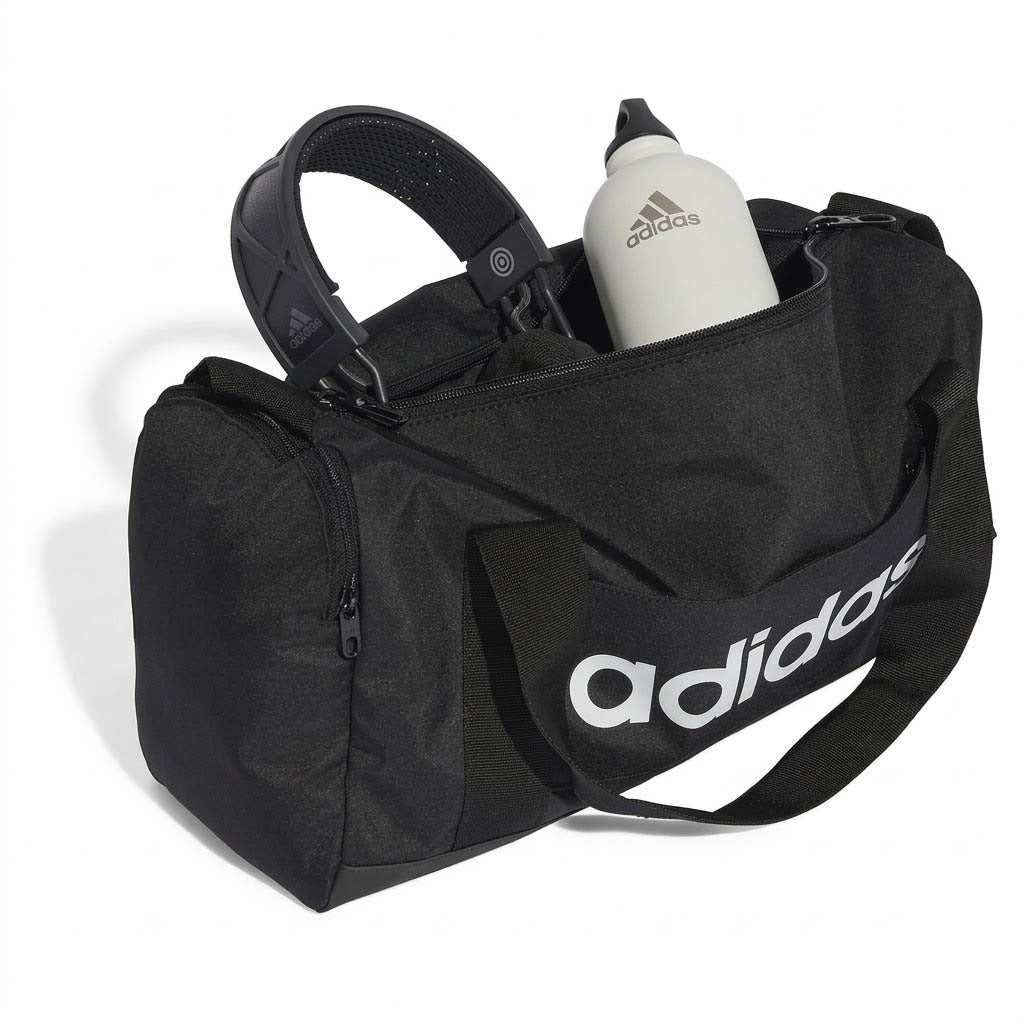 ADIDAS LINEAR DUFF XS en color NEGRO (6)