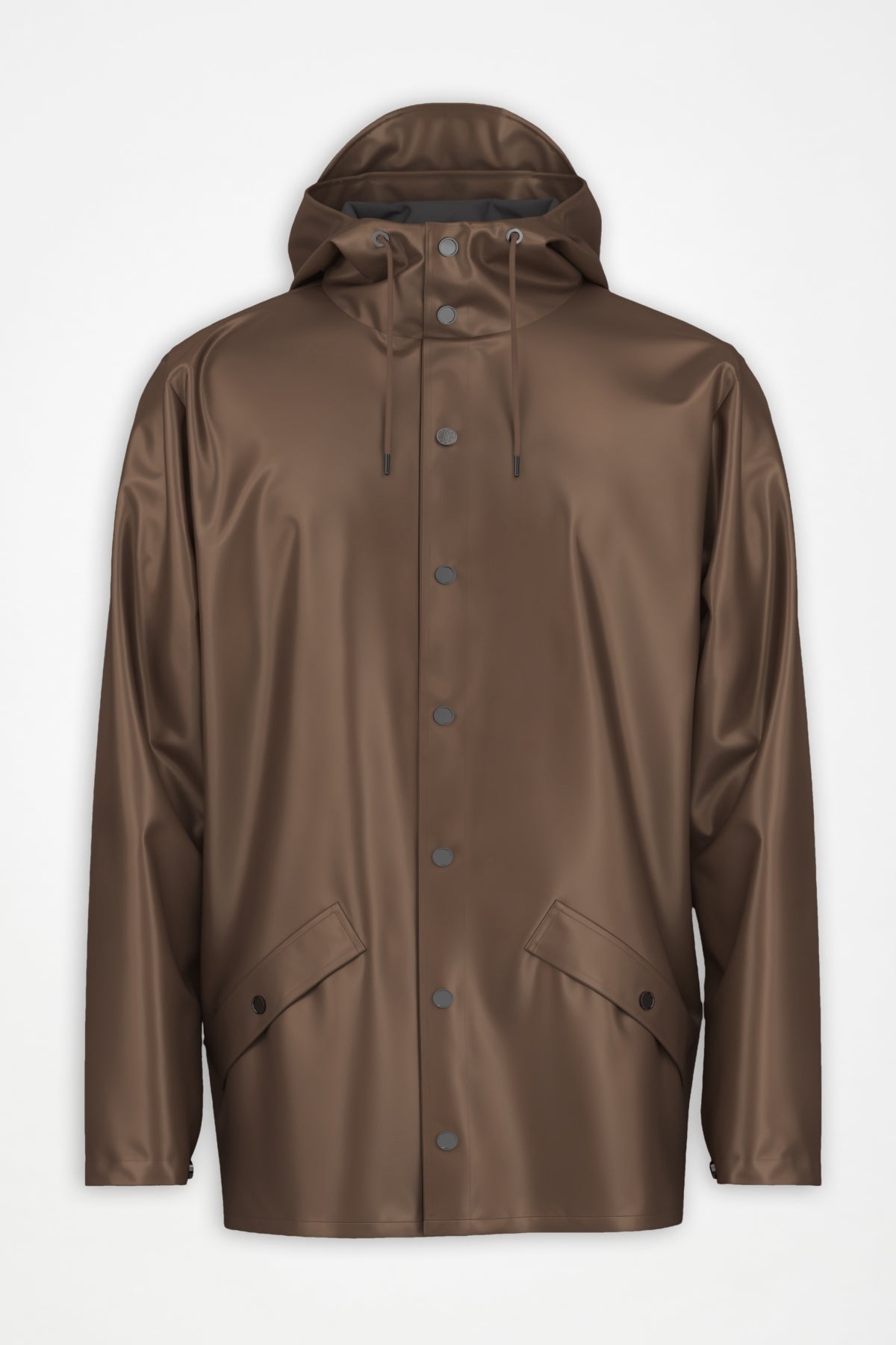 RAINS R LONG JACKET W en color MARRON (1)