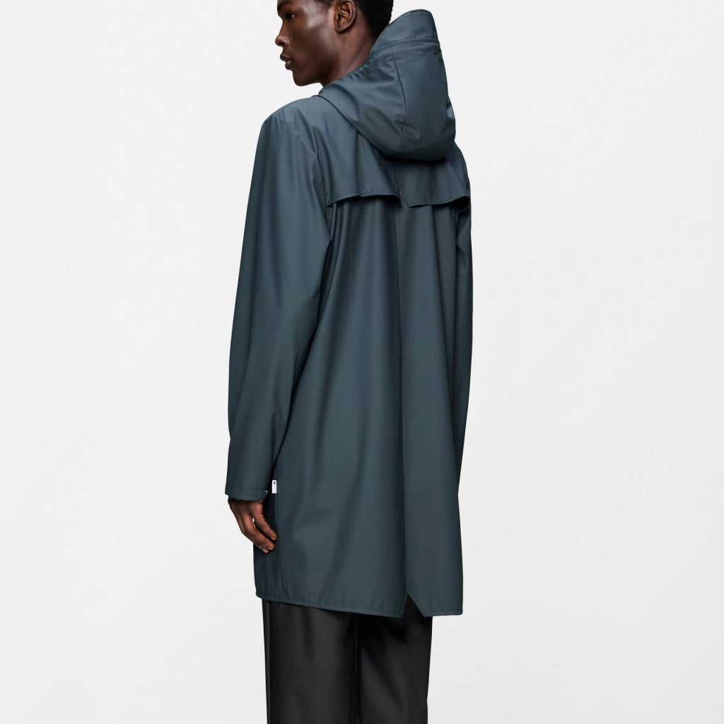 RAINS R LONG JACKET W en color VERDE (5)