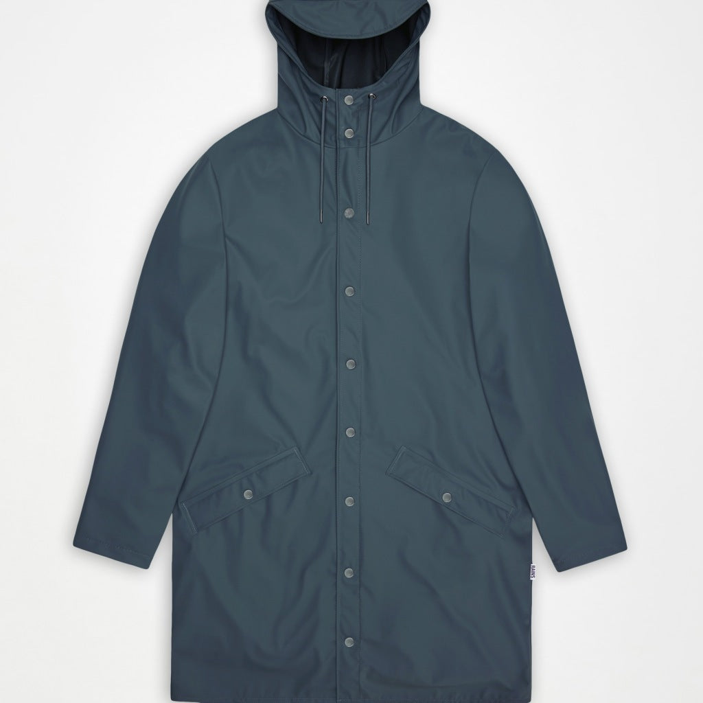 RAINS R LONG JACKET W en color VERDE (6)