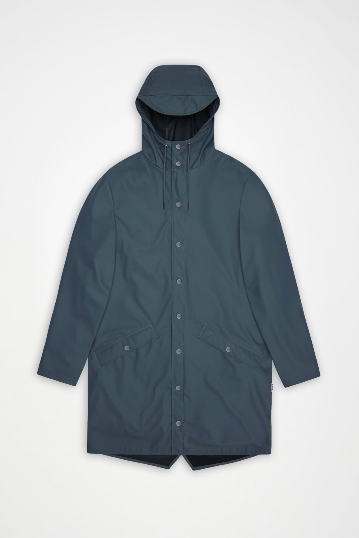 RAINS R LONG JACKET W en color VERDE (3)