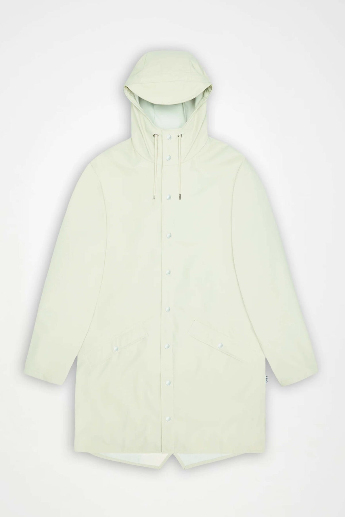 RAINS LONG JACKET W en color VERDE (4)