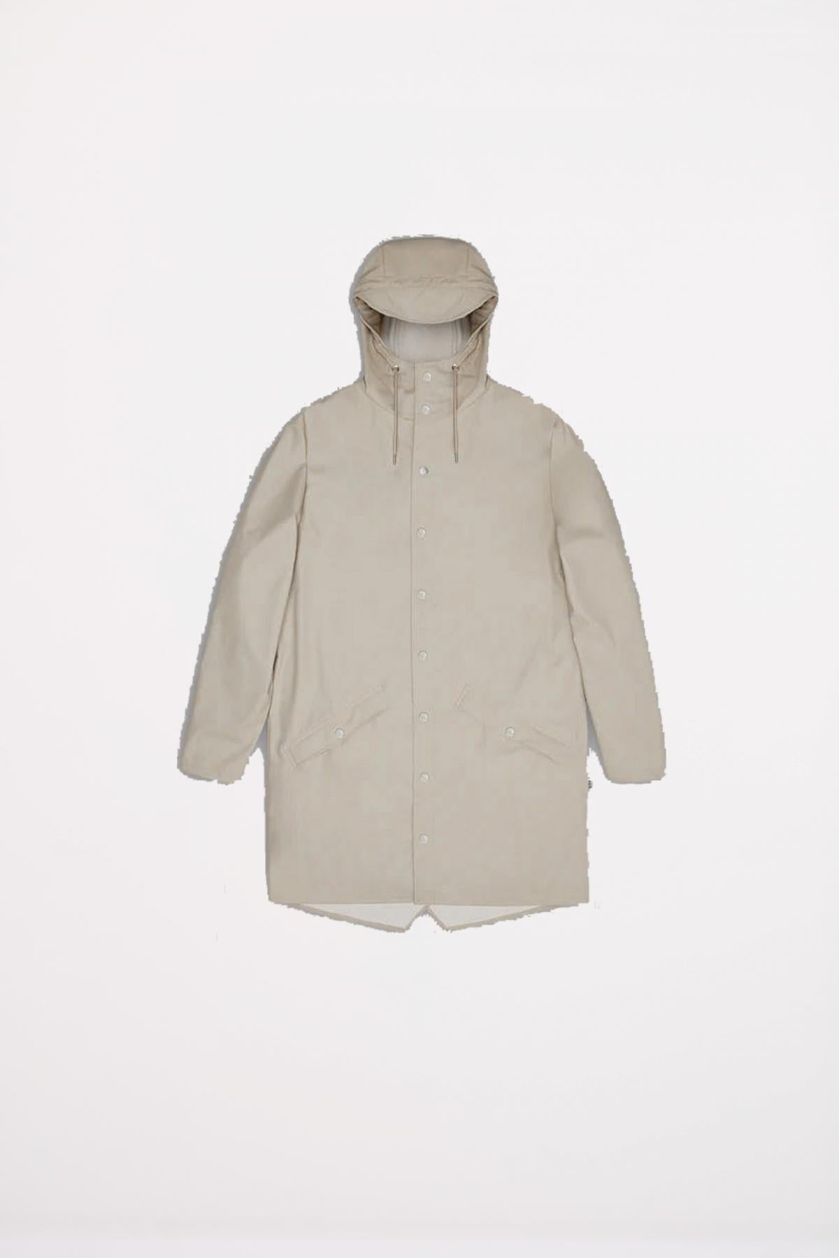 RAINS LONG JACKET W en color GRIS (2)