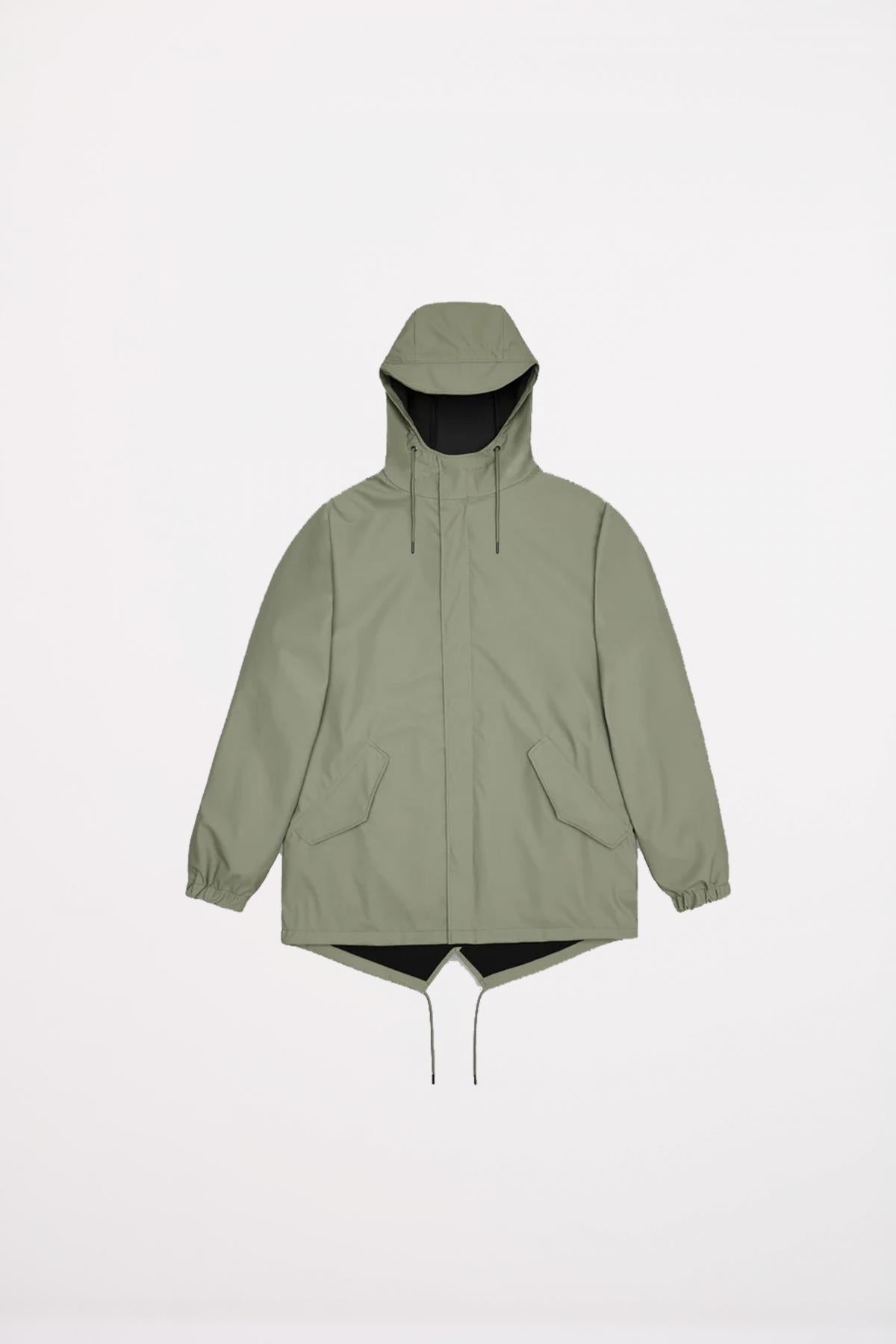 RAINS FISHTAIL JACKET W en color GRIS (2)