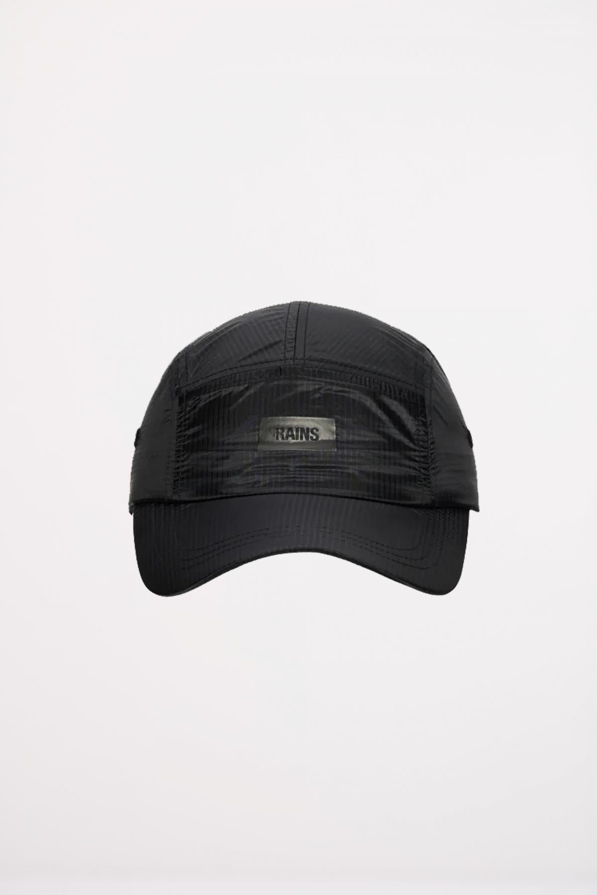 RAINS PANEL RIPSTOP CAP en color NEGRO (1)