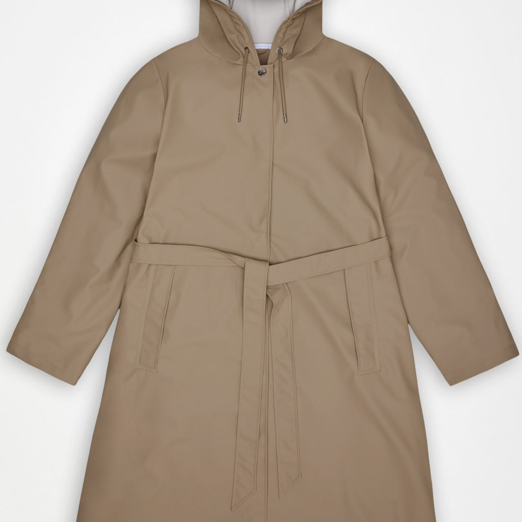 RAINS R LONGER W JACKET W en color MARRON CLARO (4)