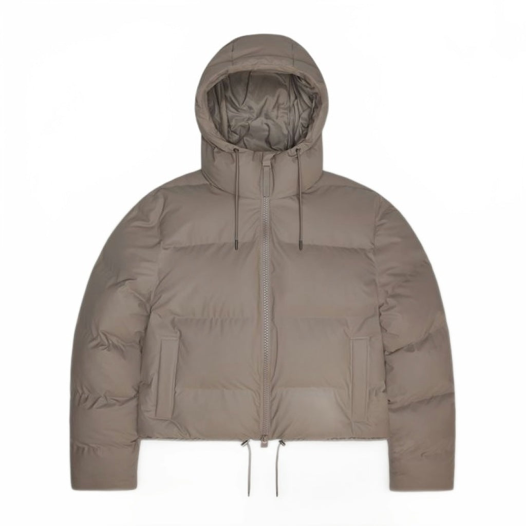 RAINS R ALTA SHORT PUFFER JACKET WT en color BEIS (4)