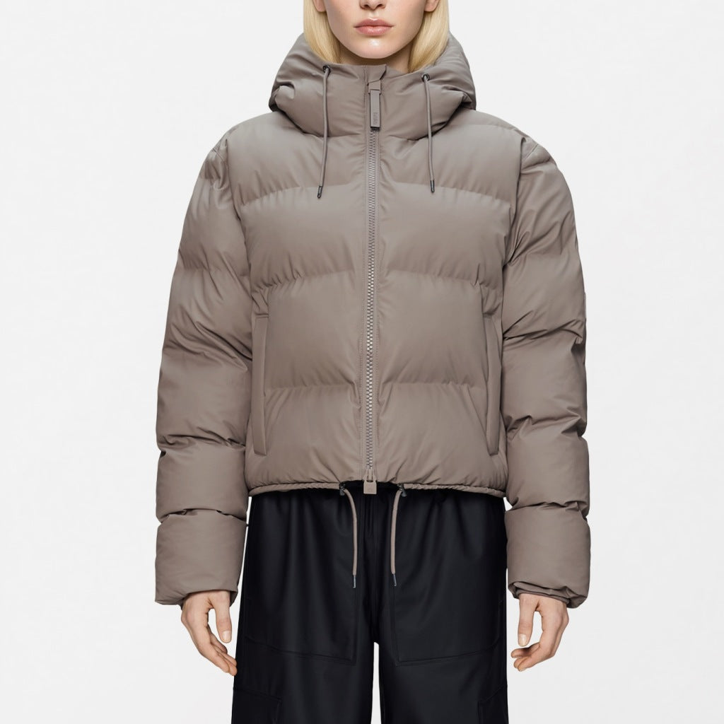 RAINS R ALTA SHORT PUFFER JACKET WT en color BEIS (6)
