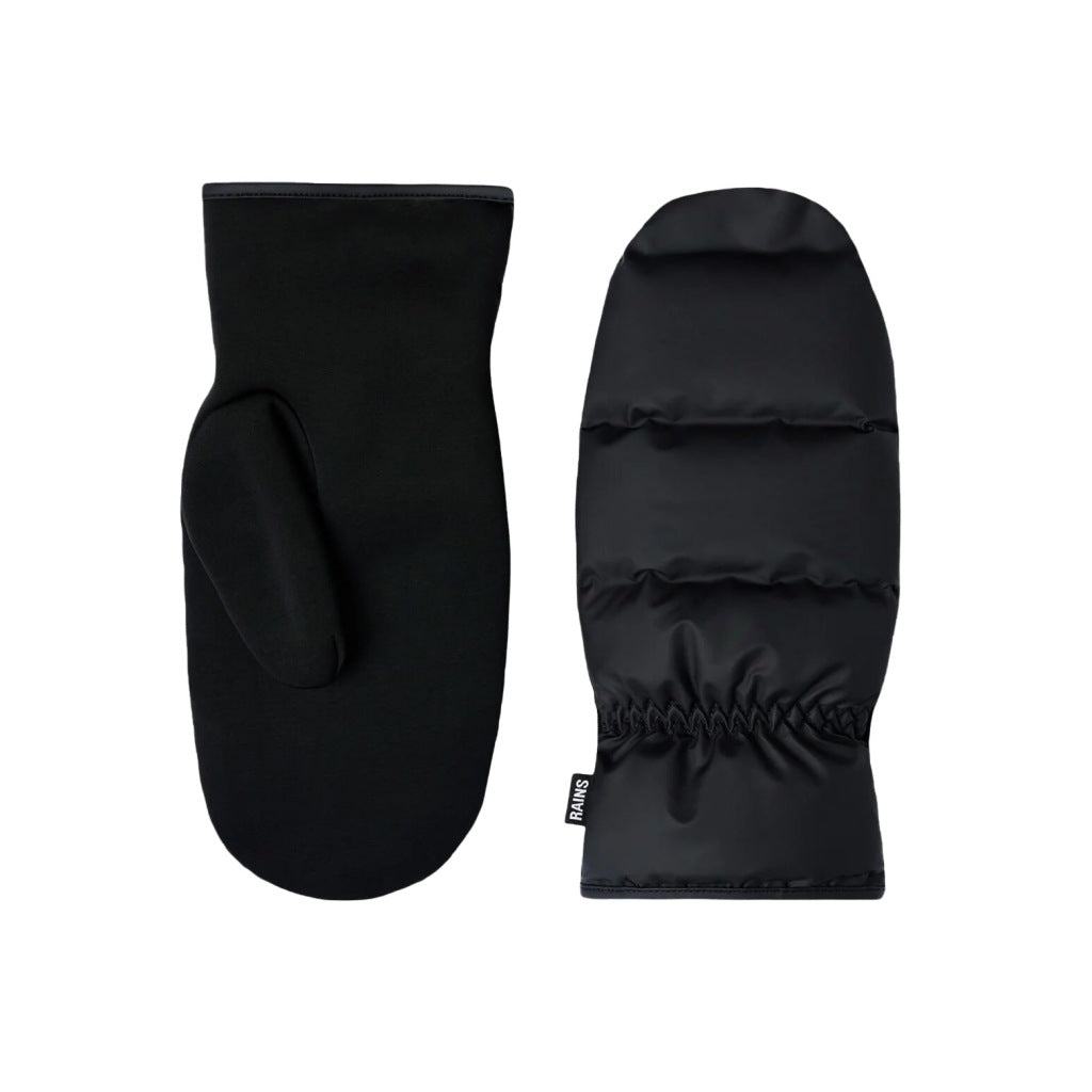 RAINS LOHJA PUFFER MITTENS WT en color NEGRO (3)