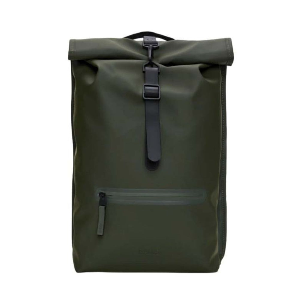 RAINS ROLLTOP RUCKSACK W en color VERDE (4)
