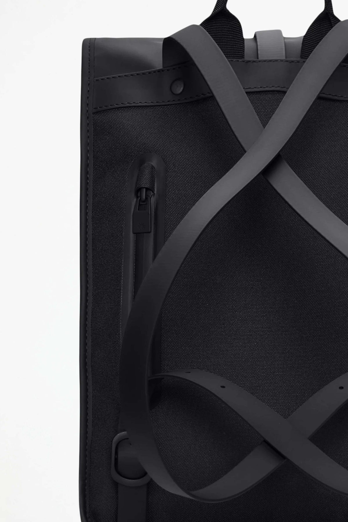 RAINS ROLLTOP RUCKSACK MINI W en color NEGRO (6)