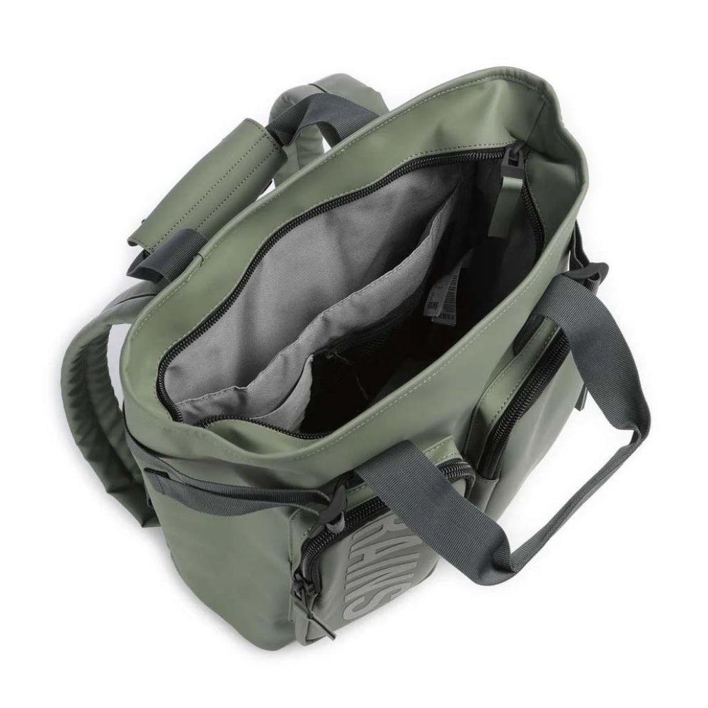 RAINS TOTE BACKPACK W en color VERDE (3)