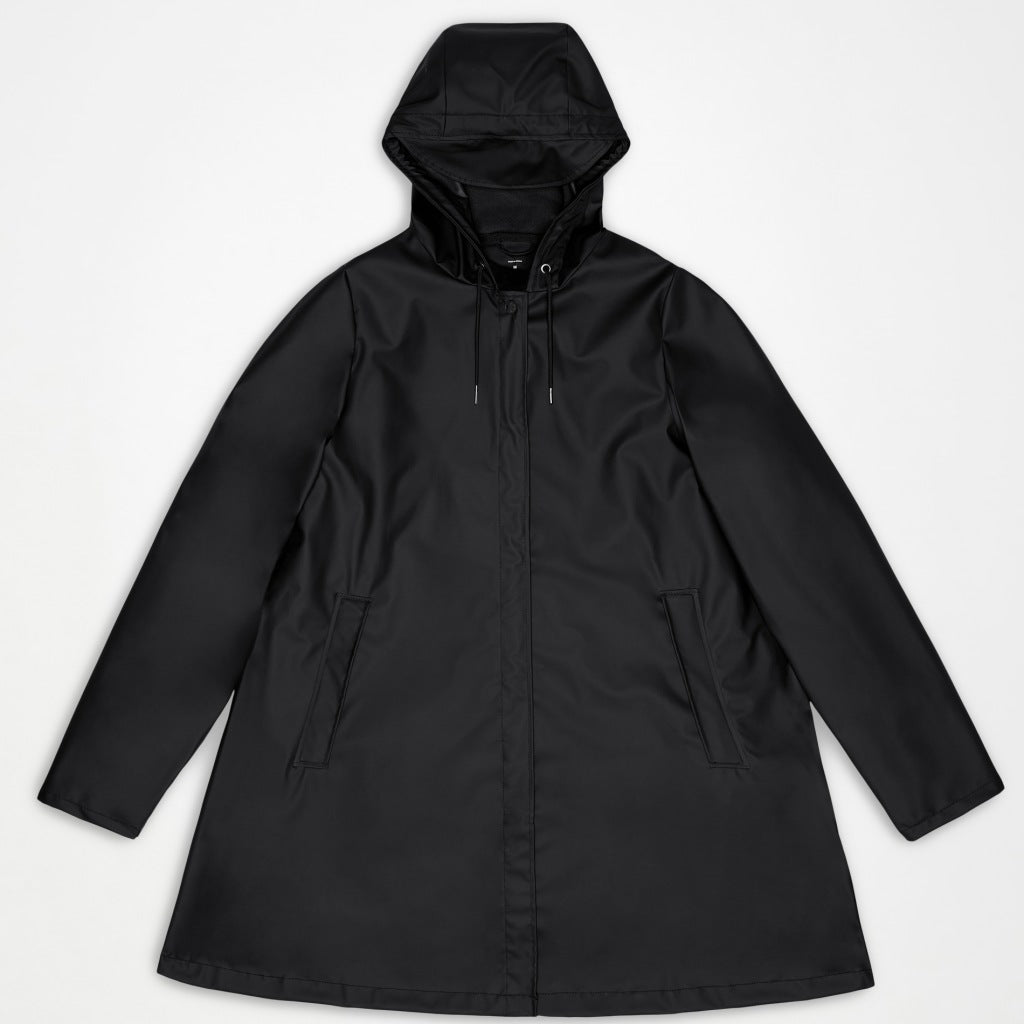 RAINS R LINE JACKET W en color NEGRO (6)