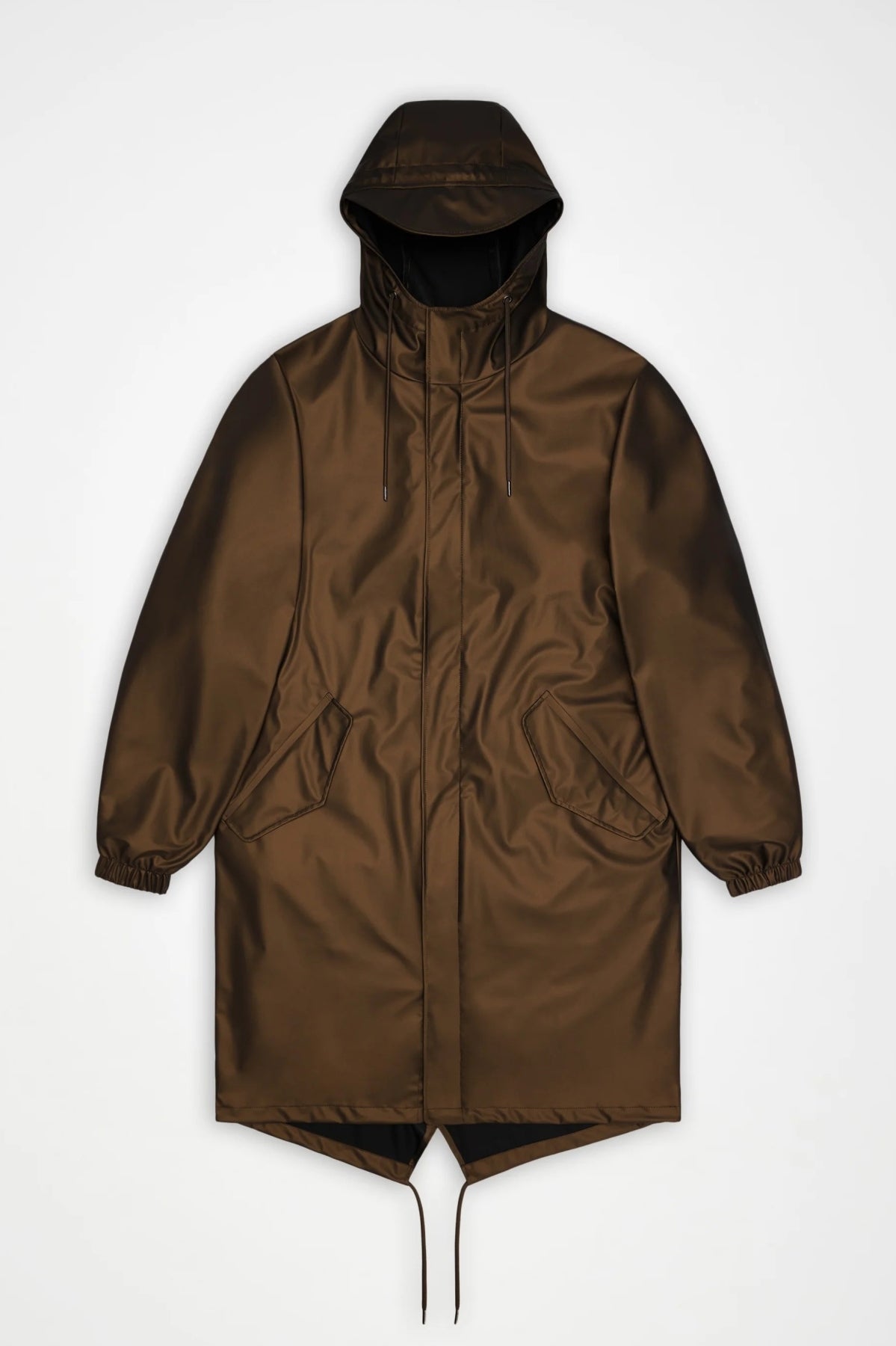 RAINS R FISHTAIL PARKA W en color MARRON (1)