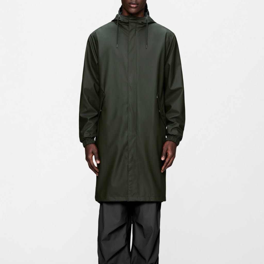 RAINS R FISHTAIL PARKA W en color VERDE (4)