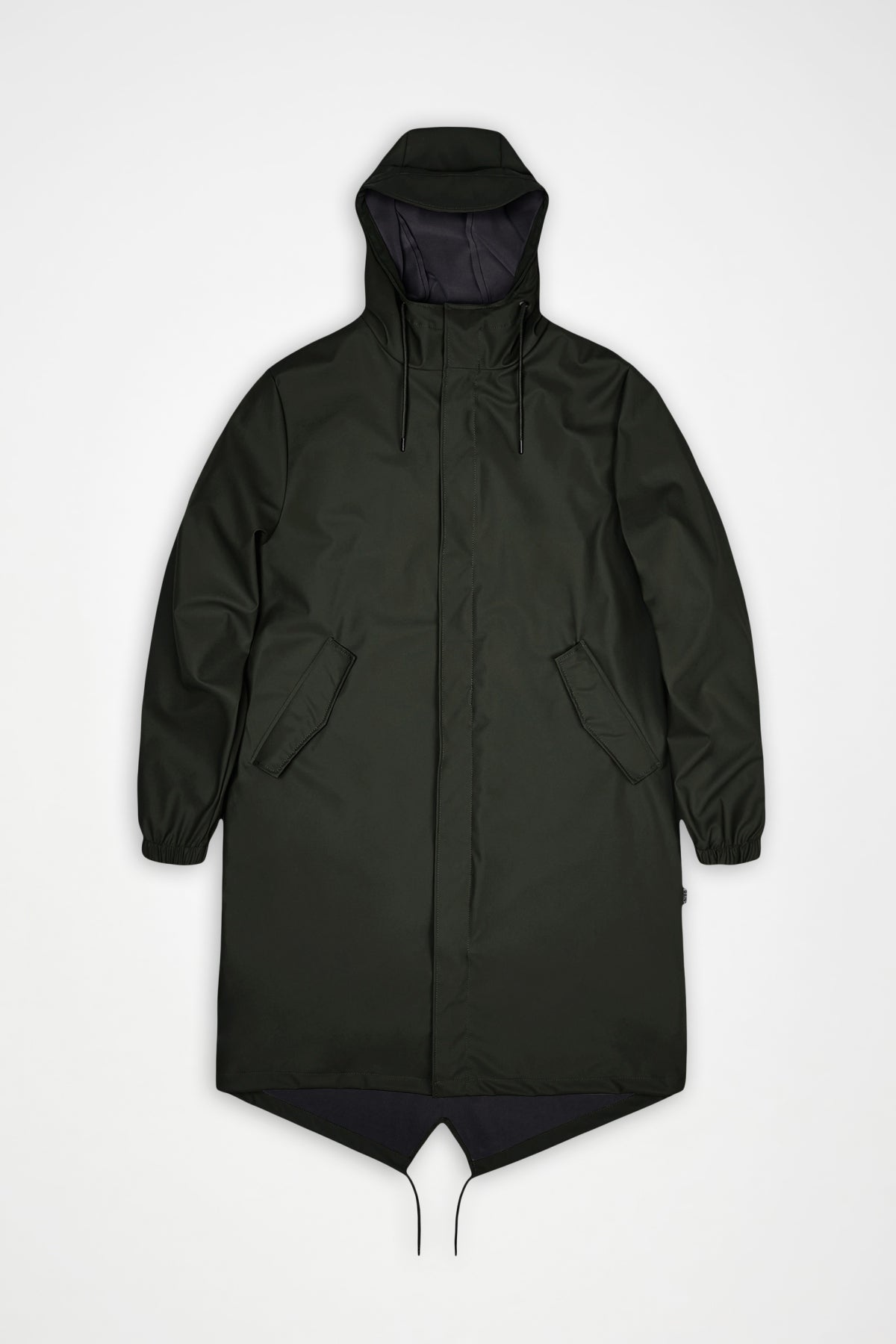 RAINS R FISHTAIL PARKA W en color VERDE (3)