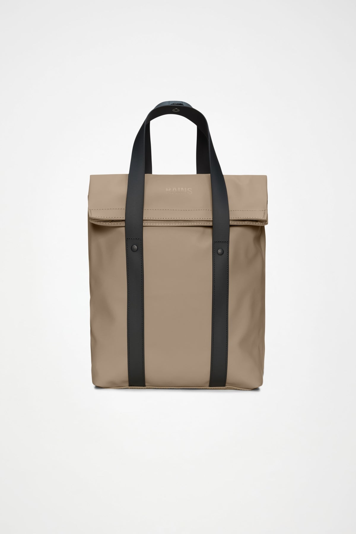 RAINS R TOTE BACKPACK MINI W en color NEGRO (1)