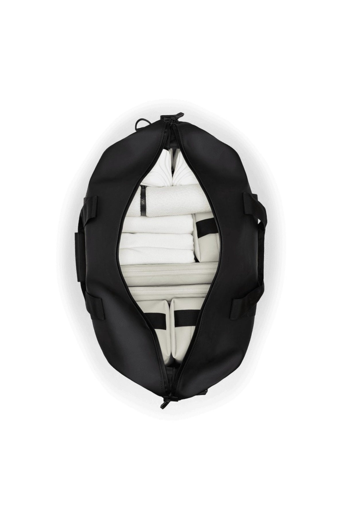 RAINS R HILO WEEKEND BAG W en color NEGRO (4)