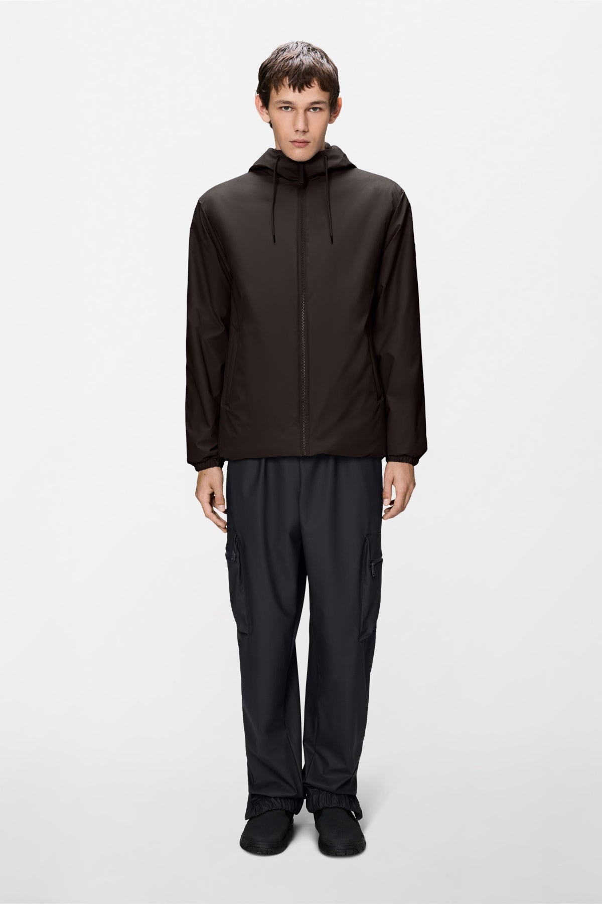 RAINS R LOHJA INSULATED JACKET en color MARRON (1)