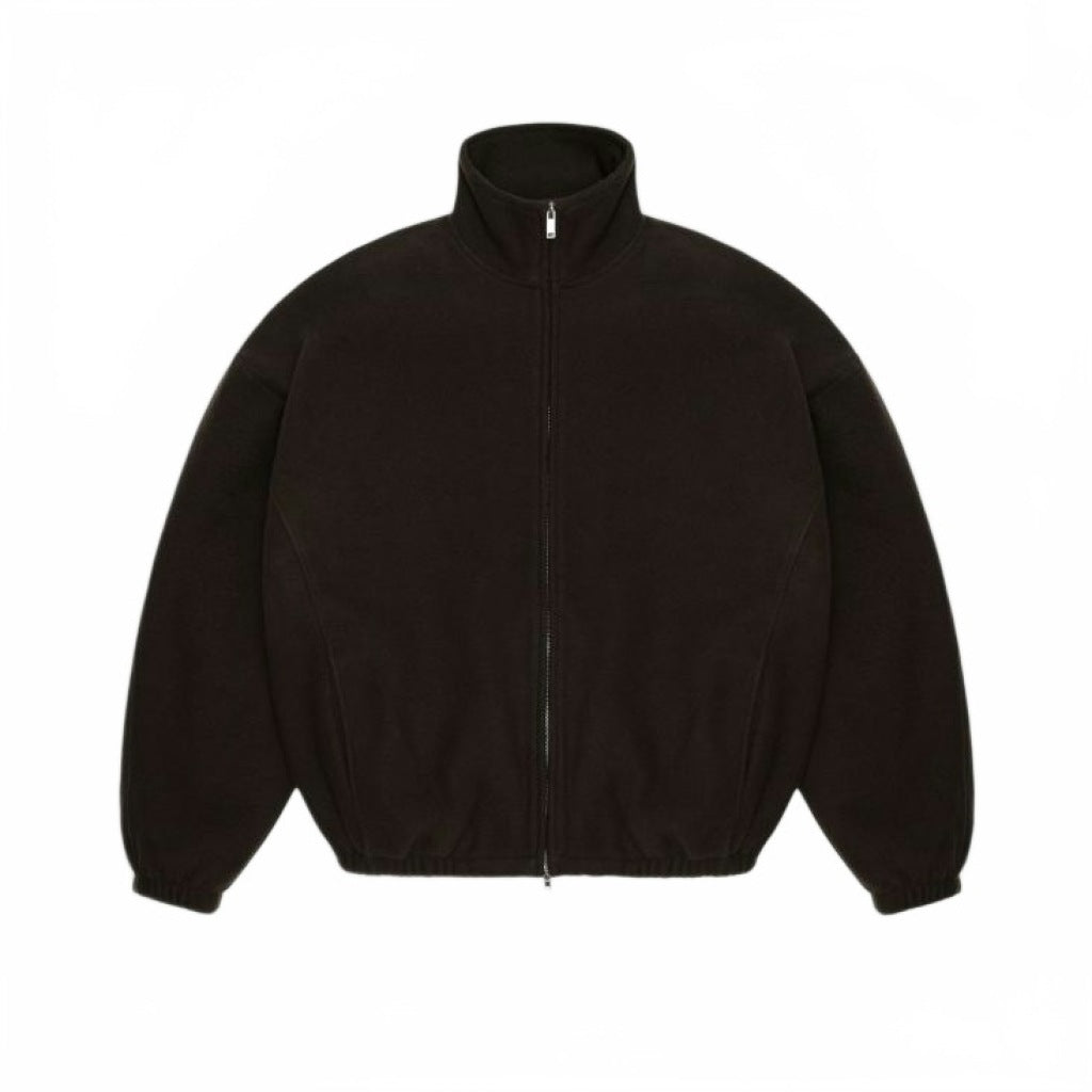 RAINS R FLEECE ZIP JACKET en color NEGRO (4)