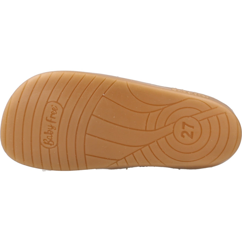 CHETTO BOTIN BAREFOOT PIEL CONEJITO CON ELASTIC en color MARRON (6)