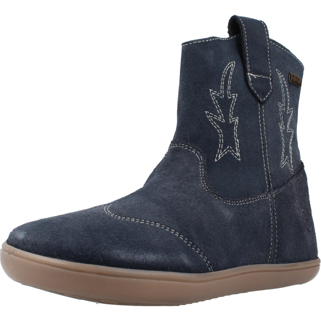 CHETTO BOTA DE PIEL - TIPO CAMPERA - WATERPROOF en color AZUL (1)
