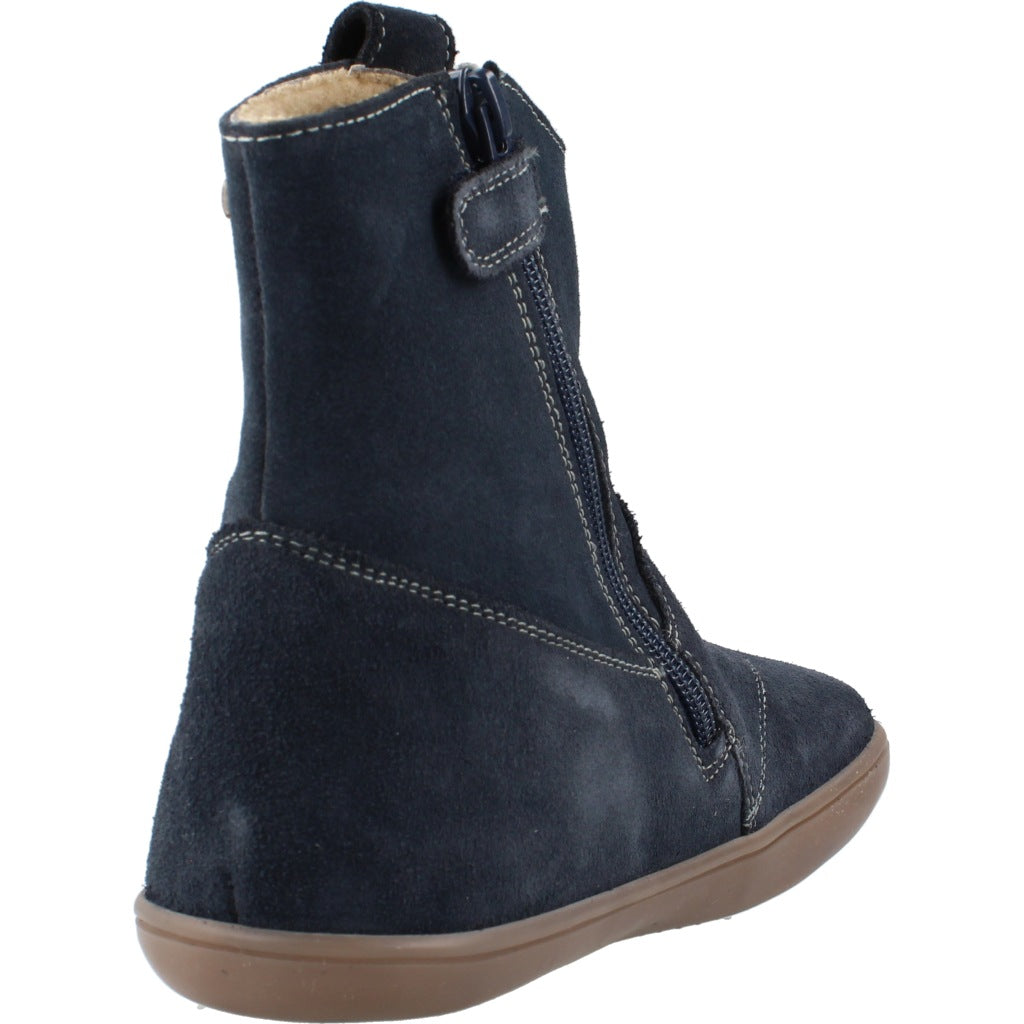 CHETTO BOTA DE PIEL - TIPO CAMPERA - WATERPROOF en color AZUL (3)