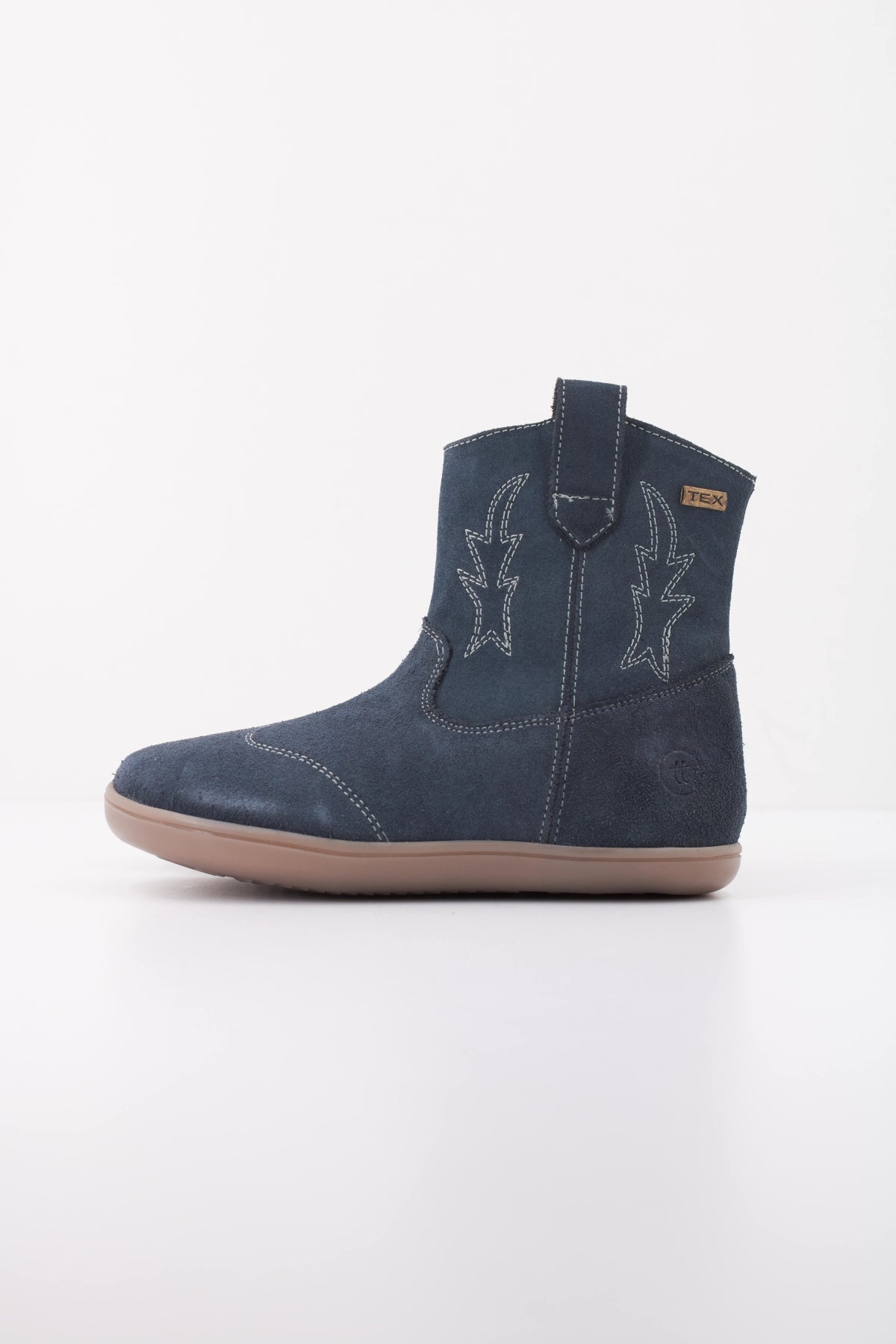 CHETTO BOTA DE PIEL - TIPO CAMPERA - WATERPROOF en color AZUL (1)