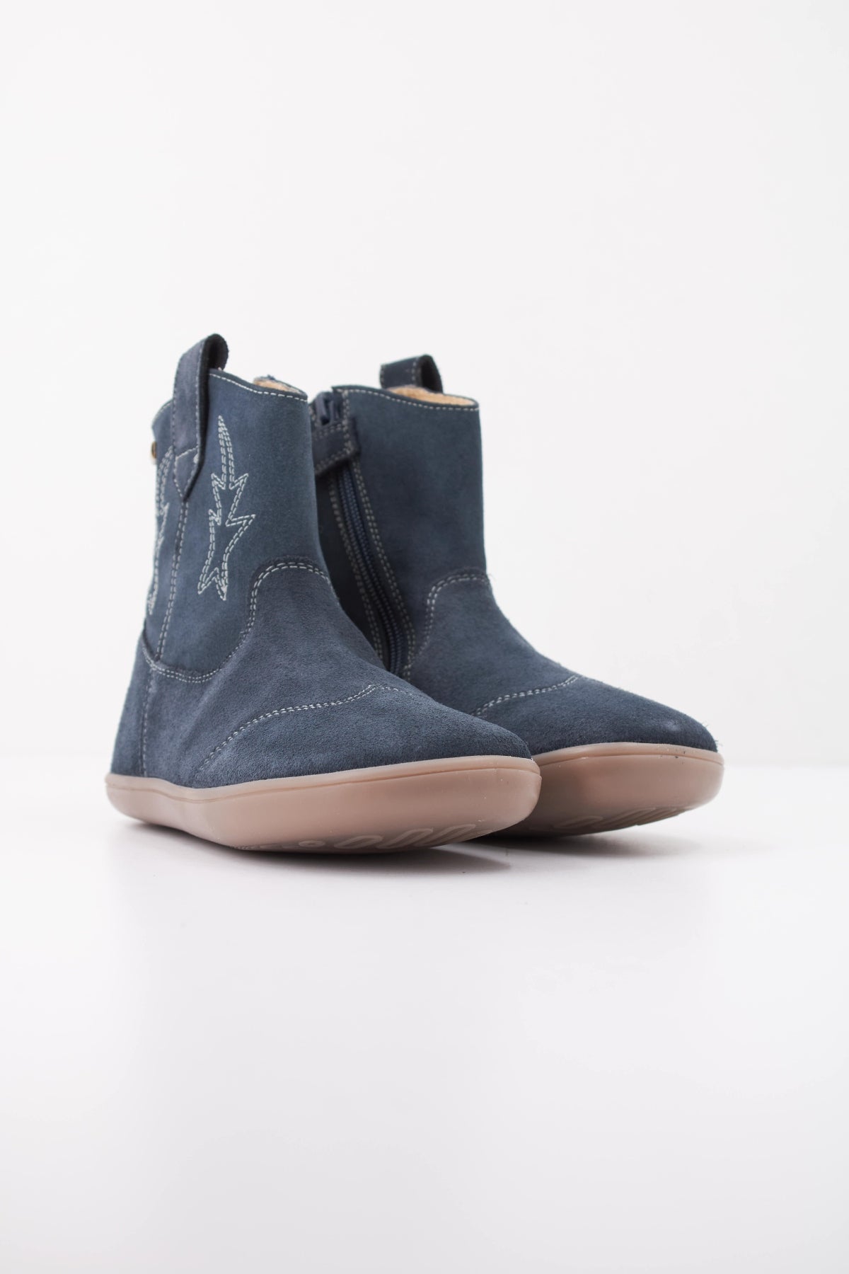 CHETTO BOTA DE PIEL - TIPO CAMPERA - WATERPROOF en color AZUL (2)