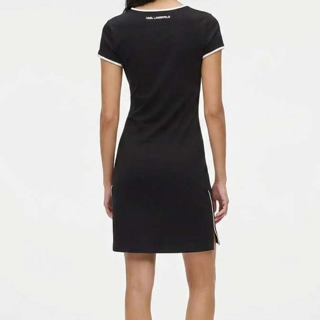 KARL LAGERFELD JEANS SSLV MILANO DRESS en color NEGRO (5)