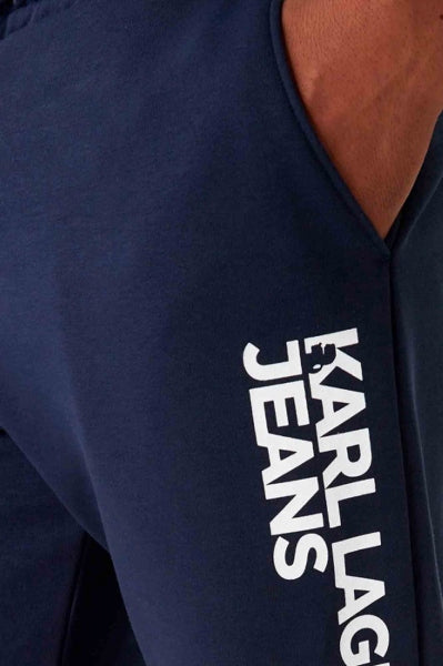 KARL LAGERFELD JEANS KLJ TEXT LOGO SLIM SWEATPA en color AZUL (4)