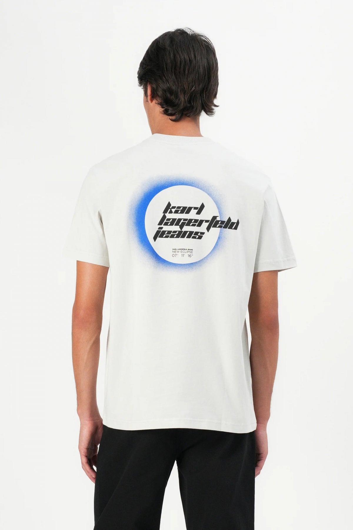 KARL LAGERFELD JEANS KLJ REG ECLIPSE TEE en color BEIS (3)