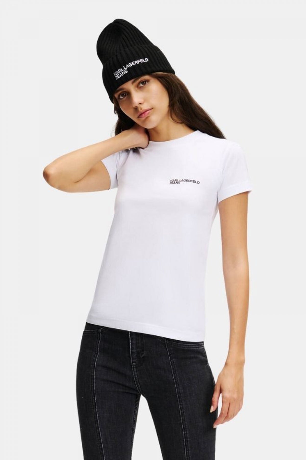 KARL LAGERFELD JEANS KLJ SLIM SS TEE en color BLANCO (1)