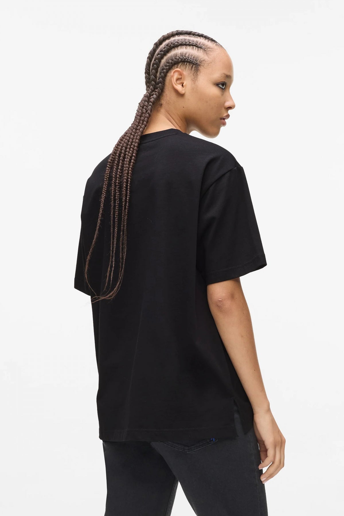 KARL LAGERFELD JEANS KLJ RELAXED KARLISM TEE en color NEGRO (3)