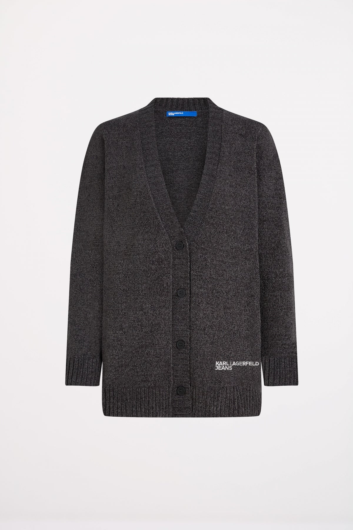 KARL LAGERFELD JEANS KLJ OVERSIZED CARDI en color GRIS (2)