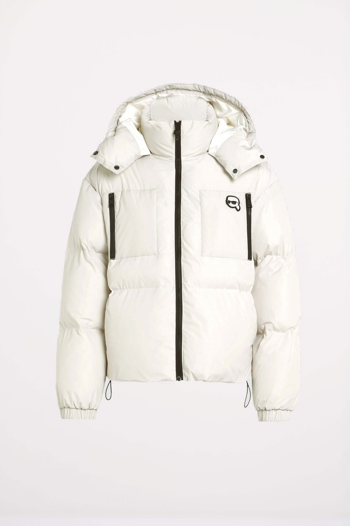 KARL LAGERFELD JEANS IKON PUFFER JACKET en color BLANCO (2)