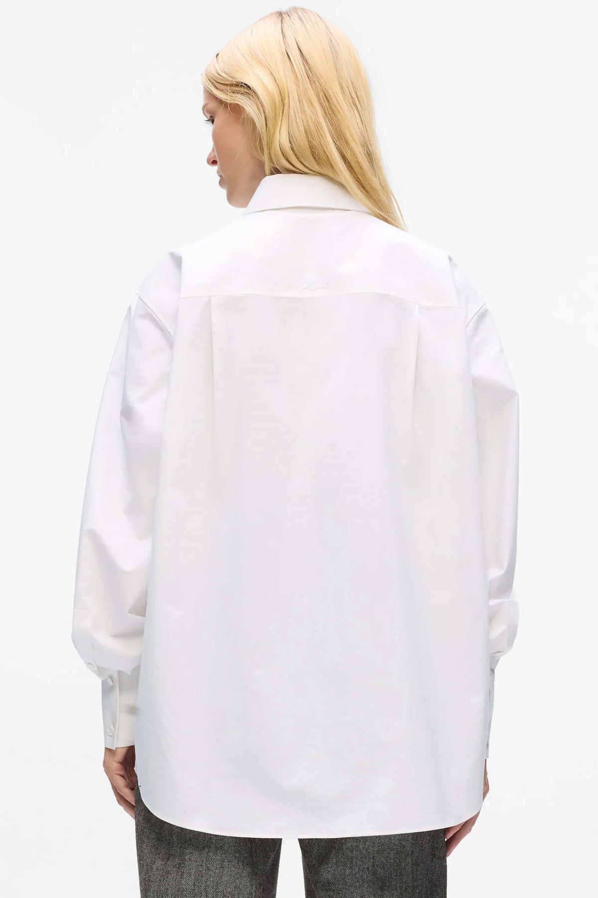KARL LAGERFELD JEANS SIGNATURE SEQUINS T-SHIRT en color BLANCO (3)