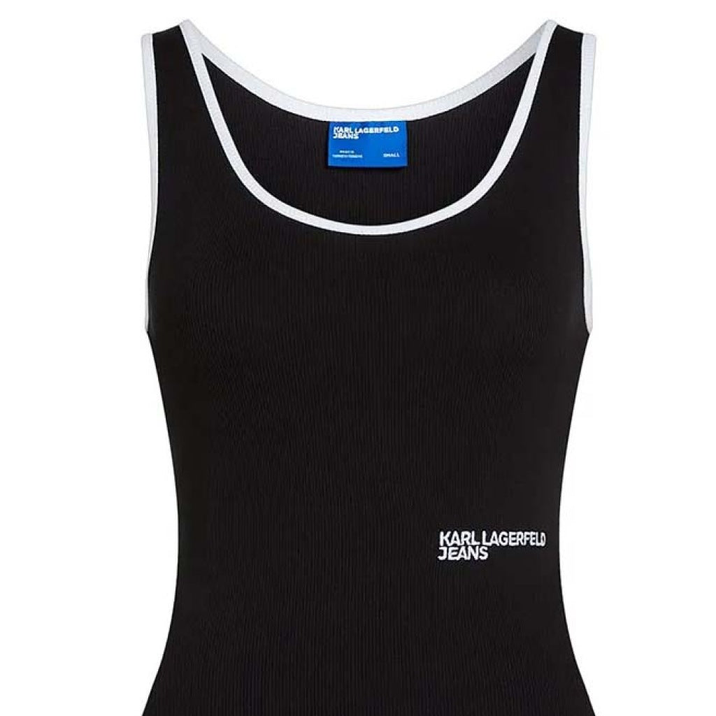 KARL LAGERFELD JEANS KLJ RIBBED BODY en color NEGRO (6)