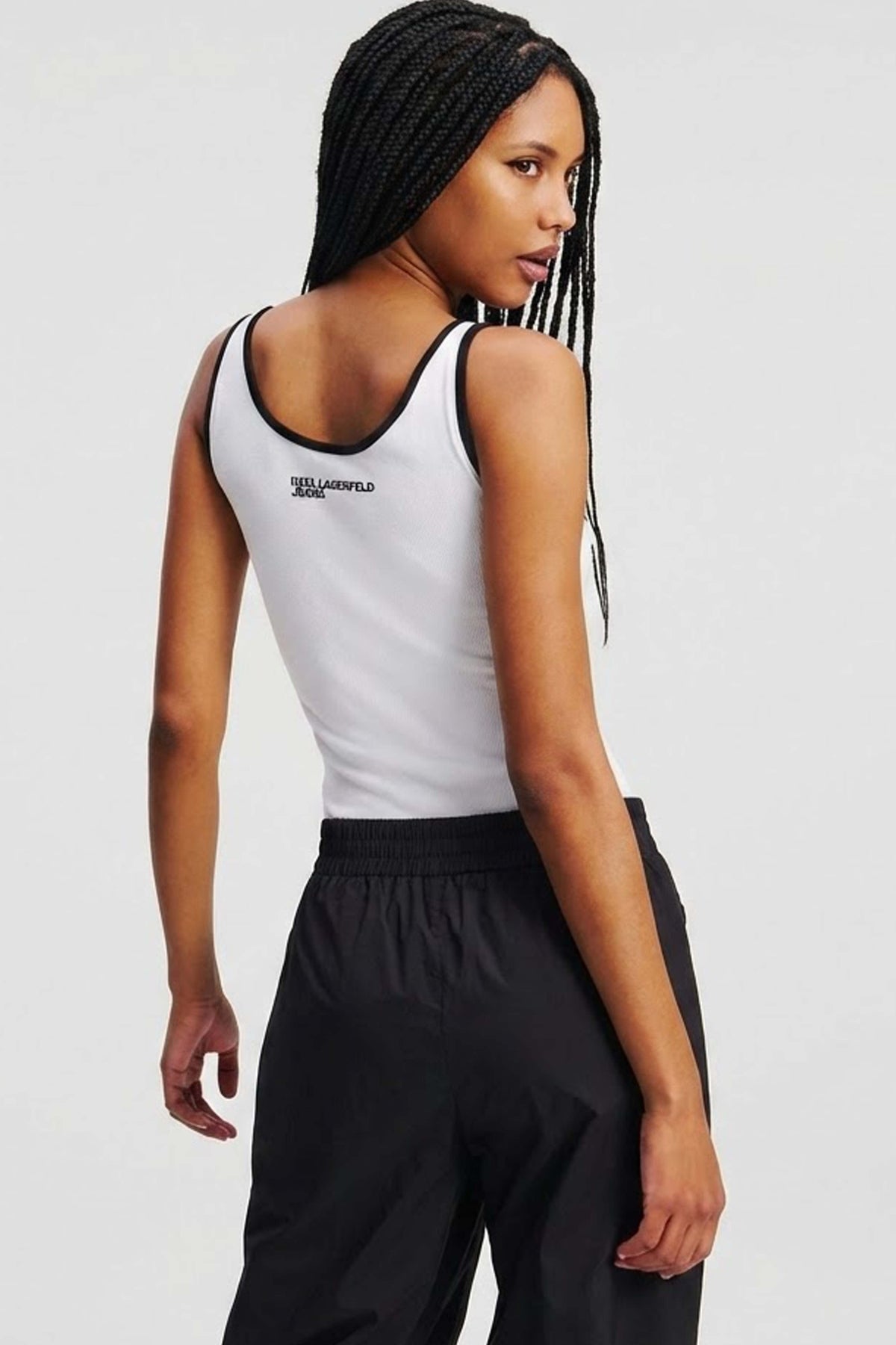 KARL LAGERFELD JEANS KLJ RIBBED BODY en color BLANCO (2)