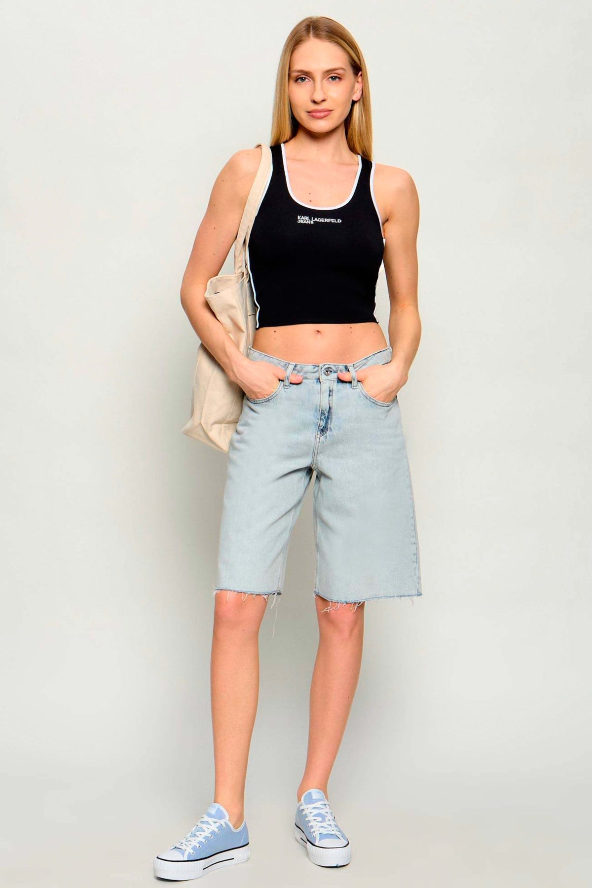 KARL LAGERFELD JEANS BW en color NEGRO (4)