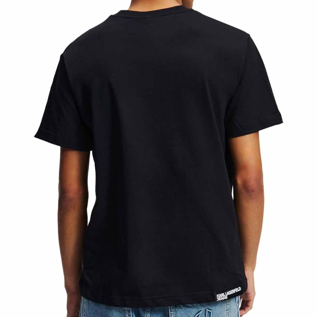KARL LAGERFELD JEANS REG SS K LOGO TEE en color NEGRO (5)