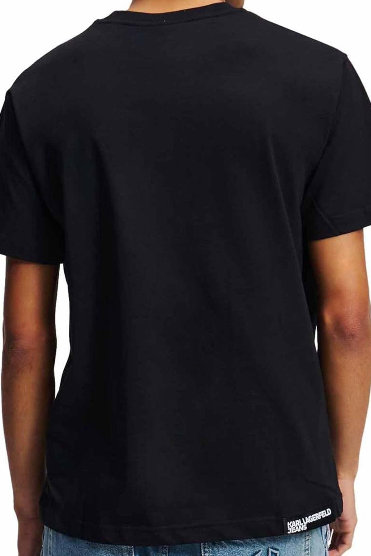 KARL LAGERFELD JEANS REG SS K LOGO TEE en color NEGRO (2)