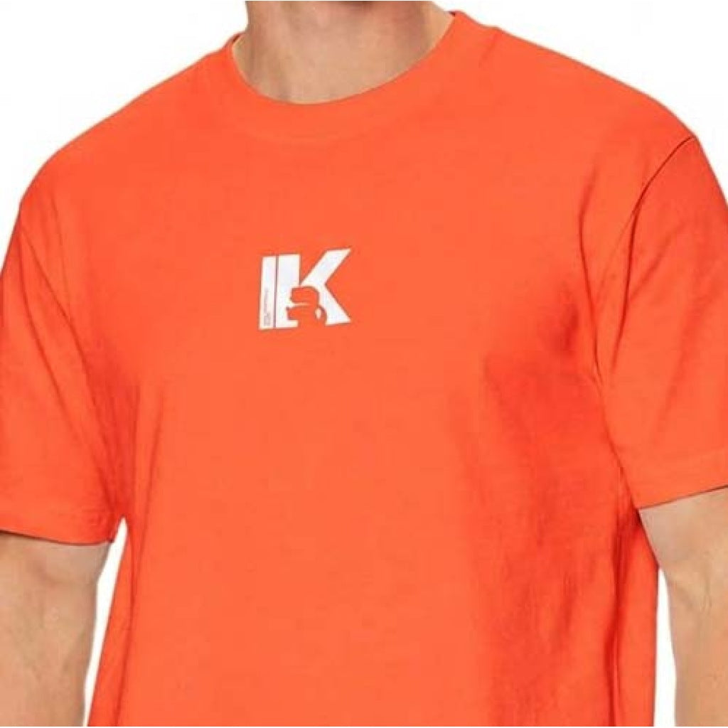 KARL LAGERFELD JEANS REG SS K LOGO TEE en color NARANJA (6)