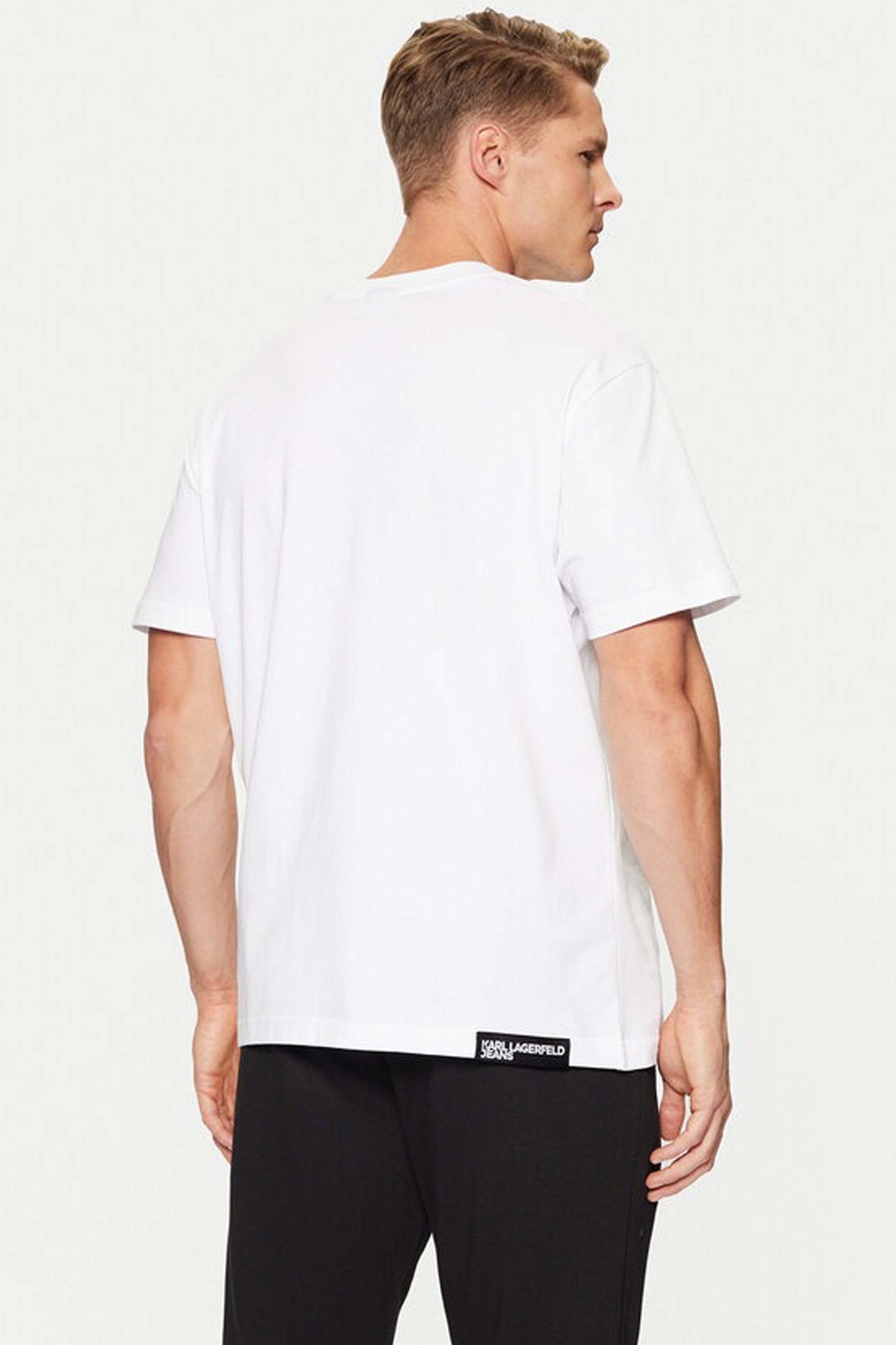 KARL LAGERFELD JEANS REG SS K LOGO TEE en color BLANCO (2)