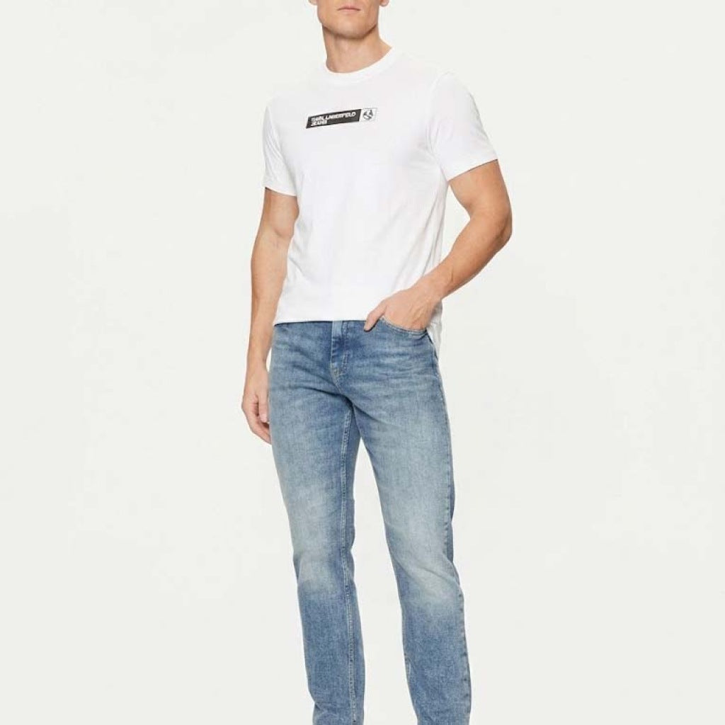 KARL LAGERFELD JEANS SLIM GRAPHIC TEE en color BLANCO (4)