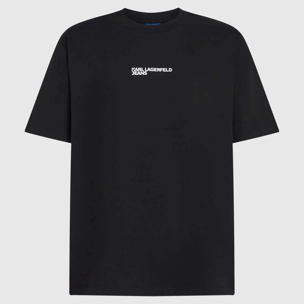 KARL LAGERFELD JEANS REG BACK FRAME TEE en color NEGRO (4)