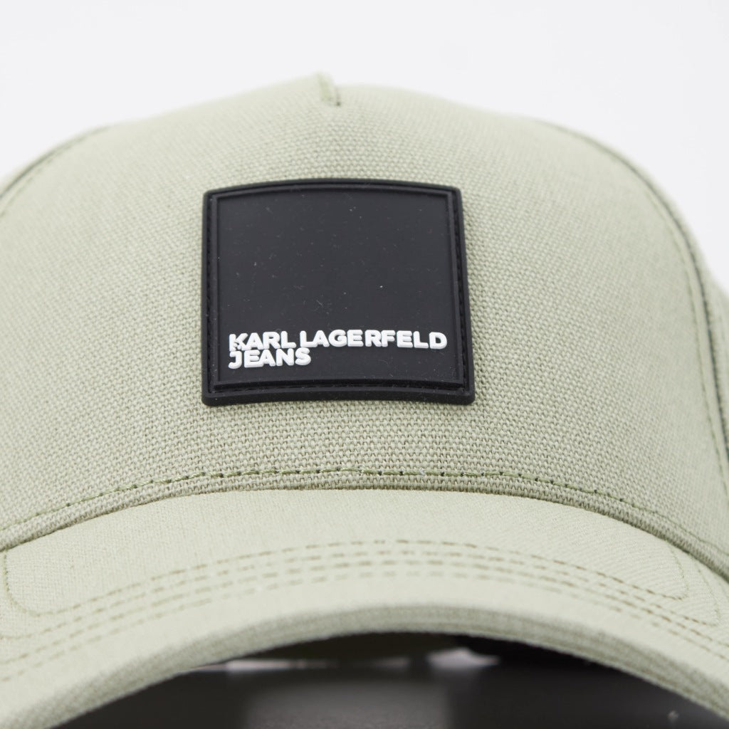 KARL LAGERFELD JEANS AM KLJ BOX LOGO CAP en color VERDE (6)